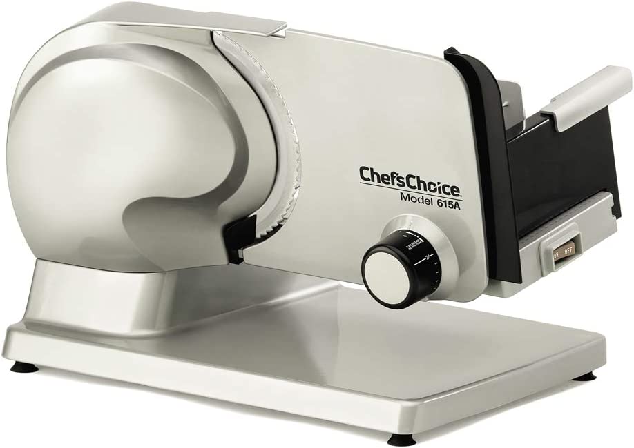 Amazon.com: Chef'sChoice 615A Electric Meat Slicer Features Precision  thickness Control & Tilted Food Carriage For Fast & Efficient Slicing with  Removable Blade for Easy Clean, 7-Inch, Silver : Everything Else