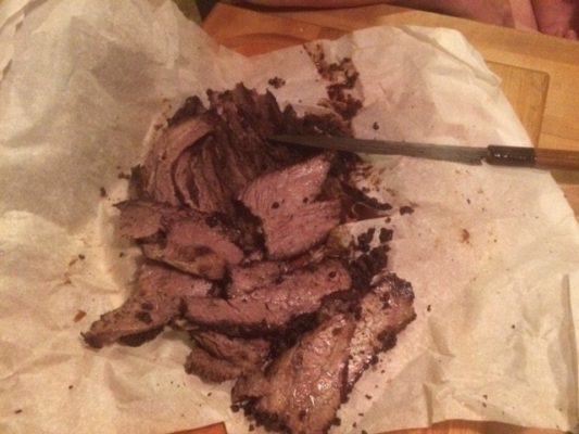 alt=brisket sliced