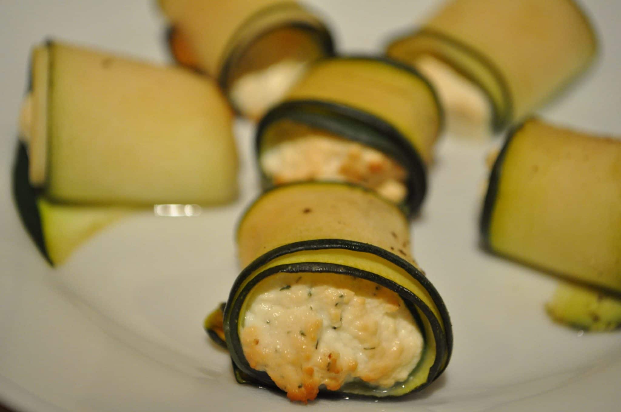 smoked zucchini rolls